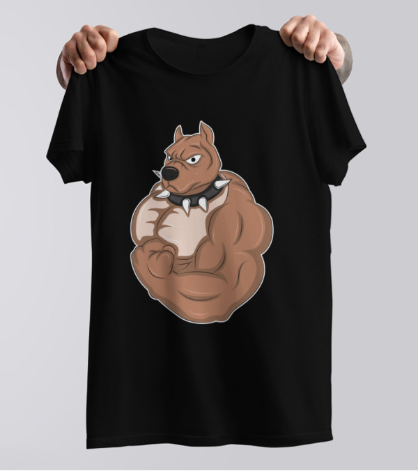 Body Building Bull Dog Gym Mastiff T-Shirt