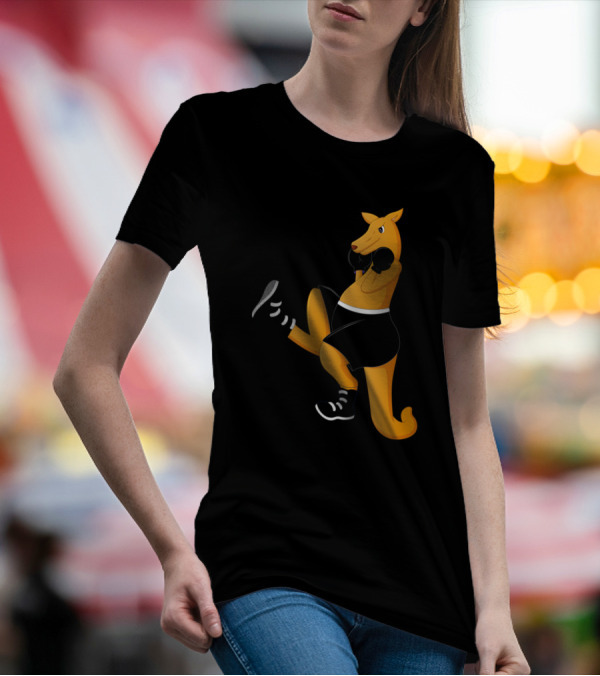 Boxing Kangaroo Champion Kick Sportswear T-Shirt