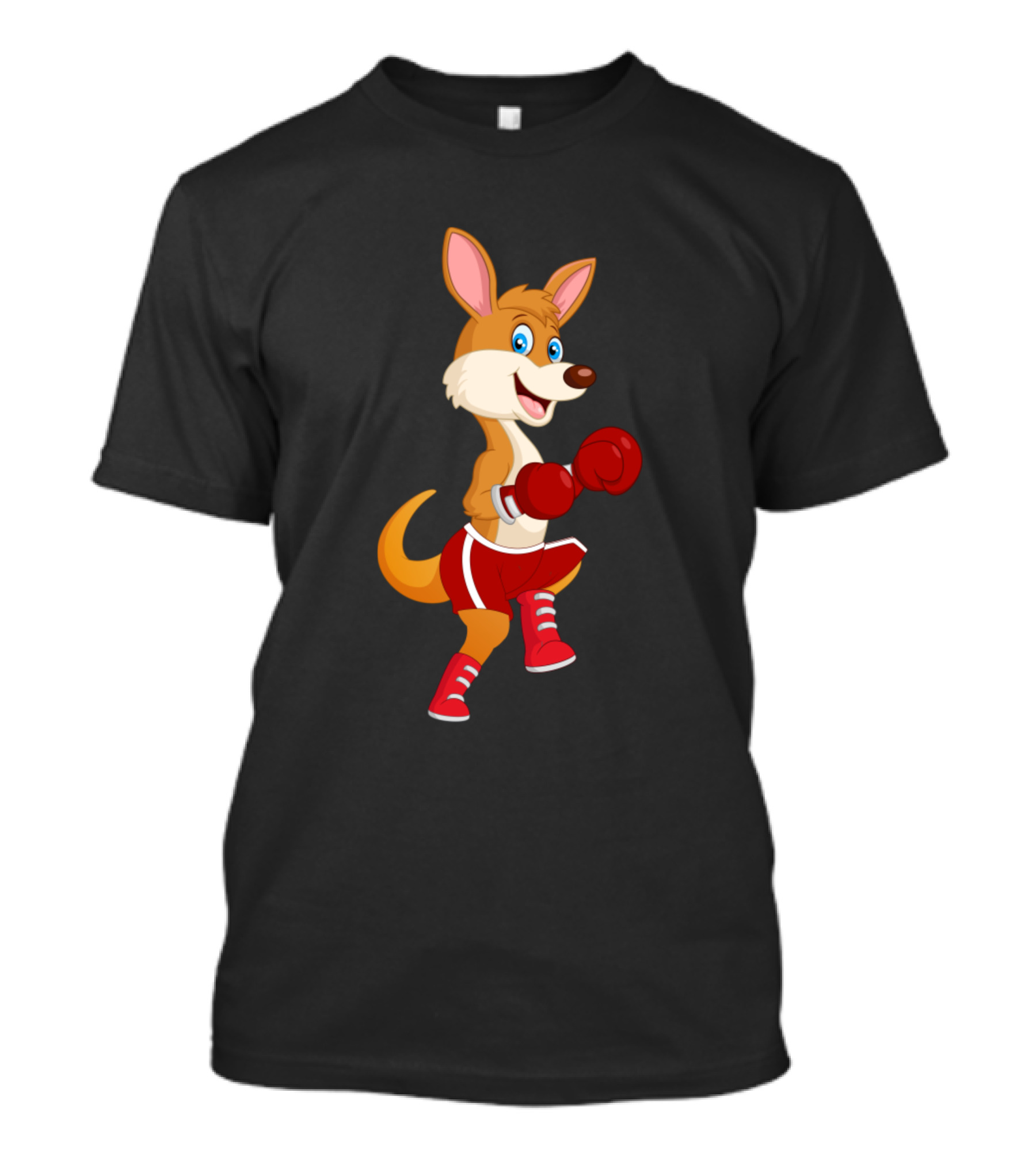 Boxing Kangaroos Red Cherry Gloves And Shorts T-Shirt