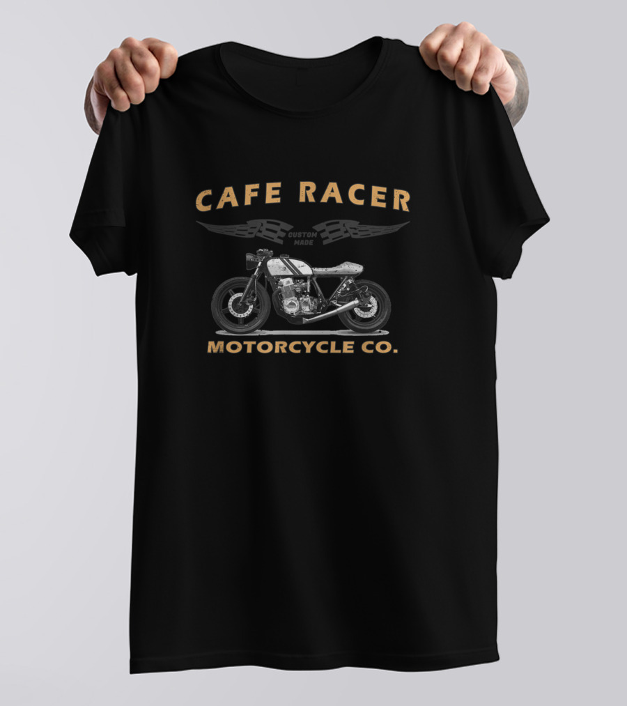 Cafe Racer Vintage Motorcycle Co. Custom Ride 558 T-Shirt