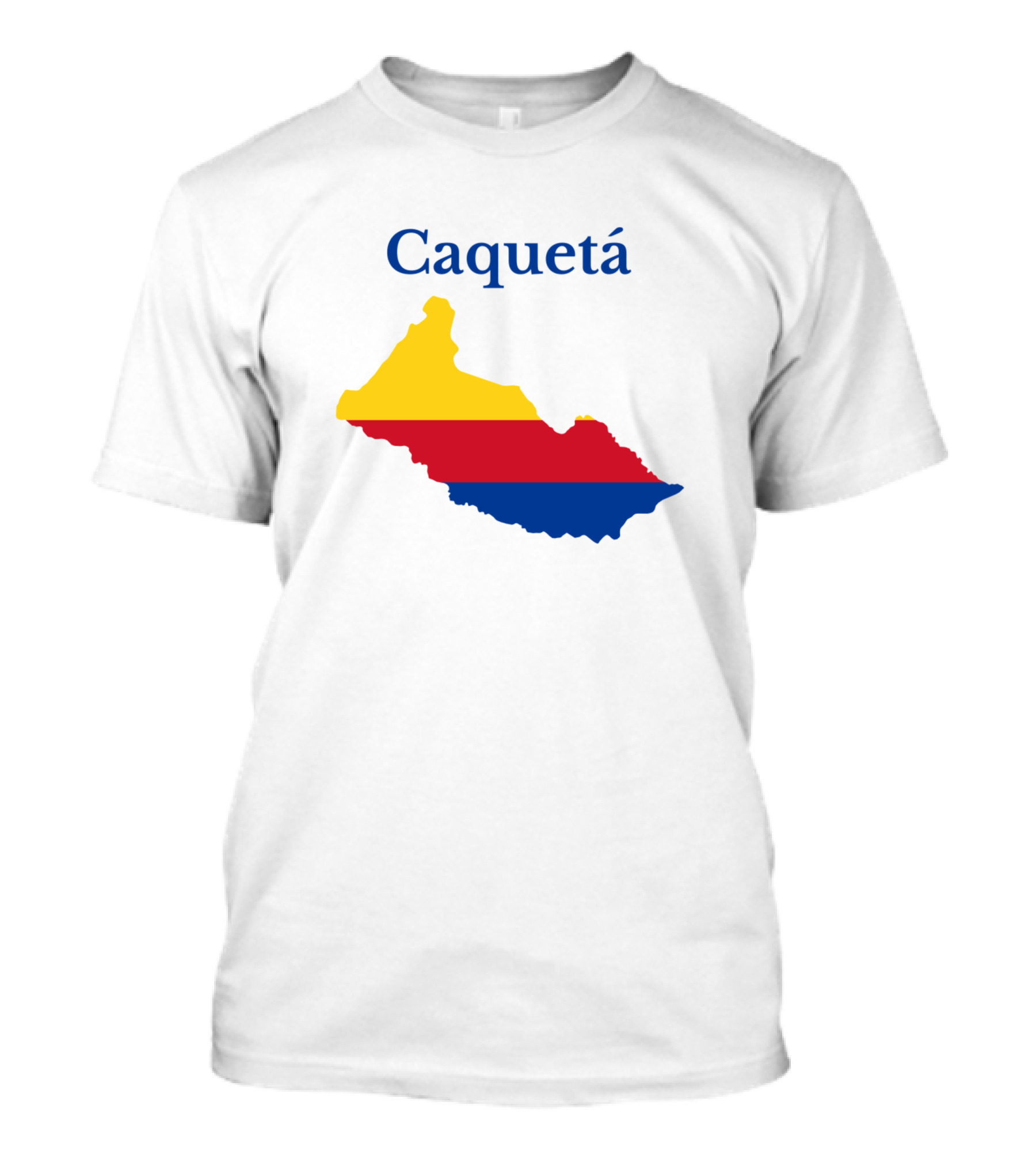 Caquetá Map Colombia Flag Colors T-Shirt