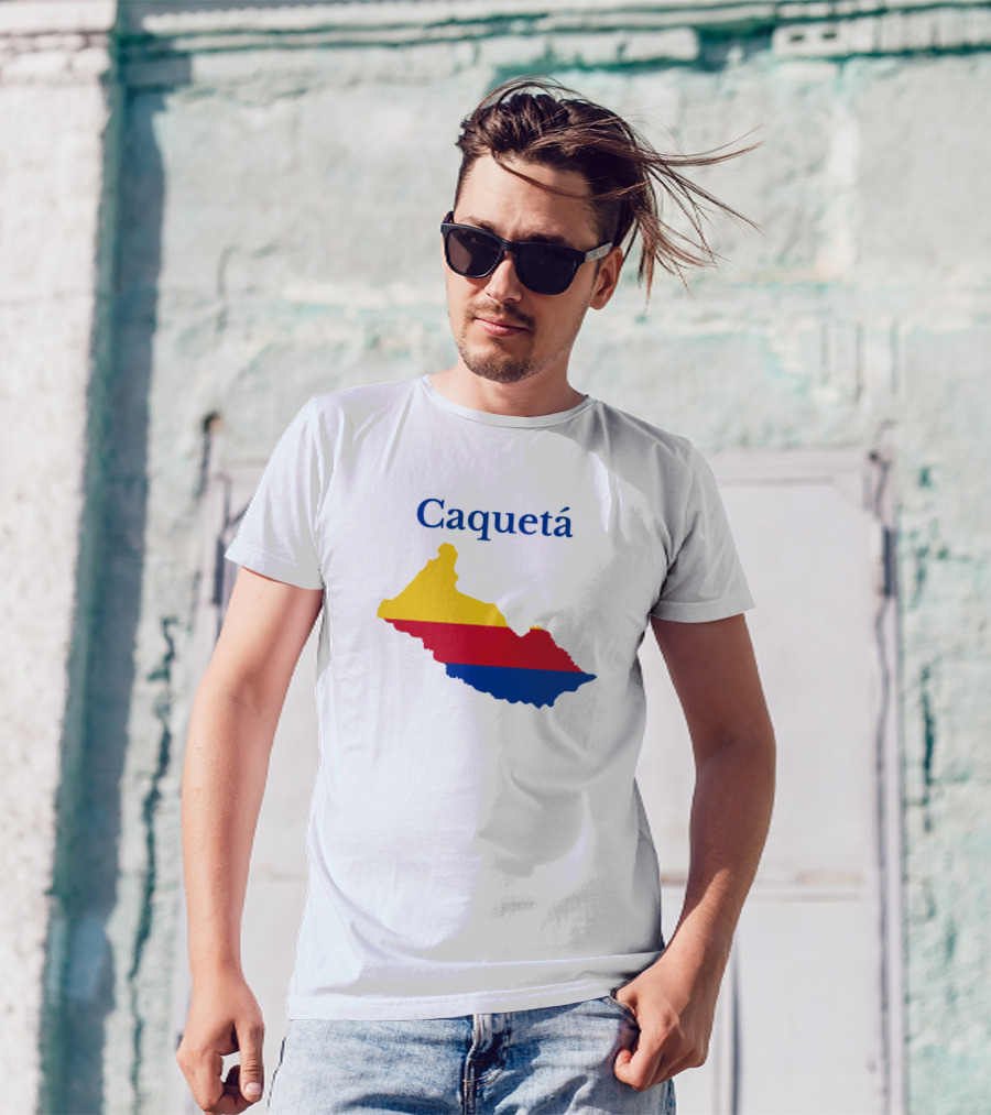Caquetá Map Colombia Flag Colors T-Shirt