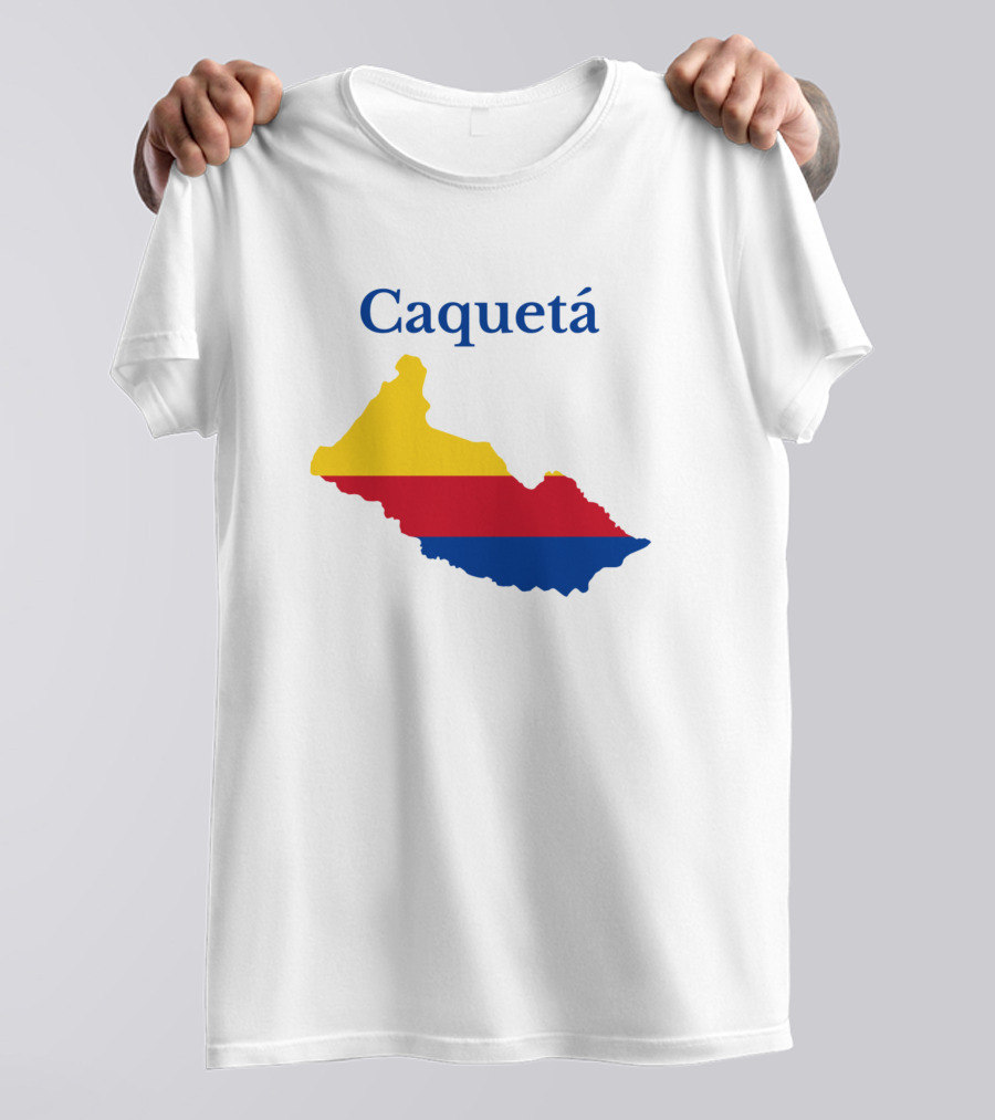 Caquetá Map Colombia Flag Colors T-Shirt