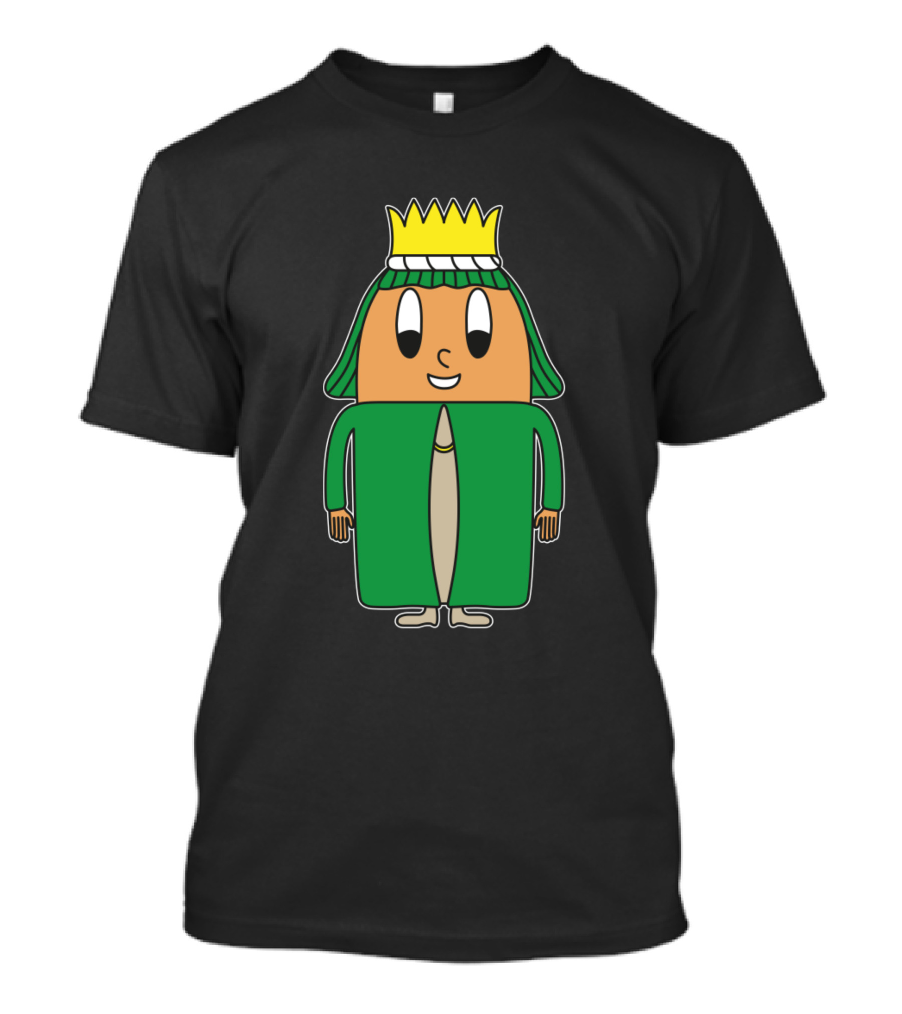 Carol Singing Egg In Crown And Green Robe T-Shirt