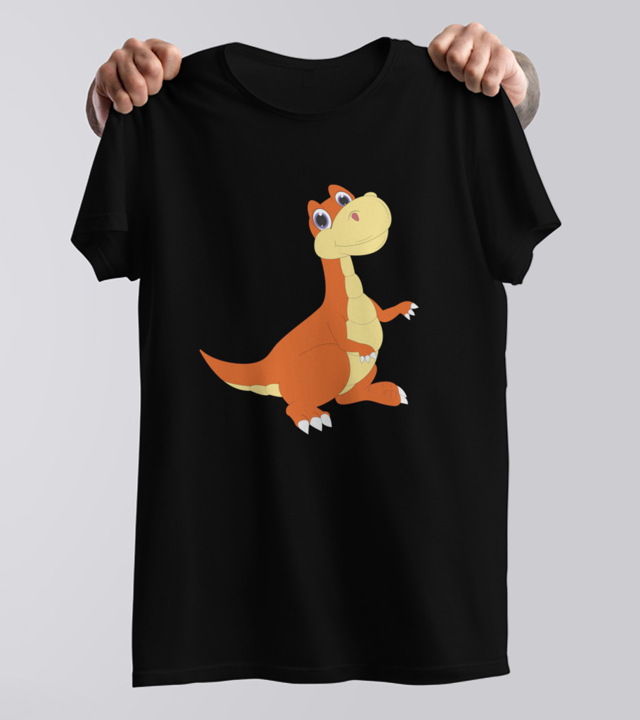 Cartoon Dino Dinosaur Motif For Children T-Shirt