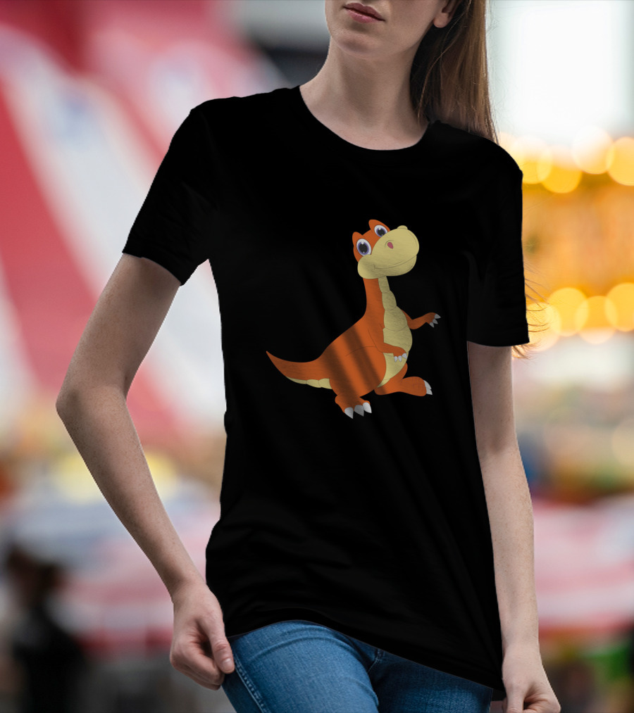 Cartoon Dino Dinosaur Motif For Children T-Shirt