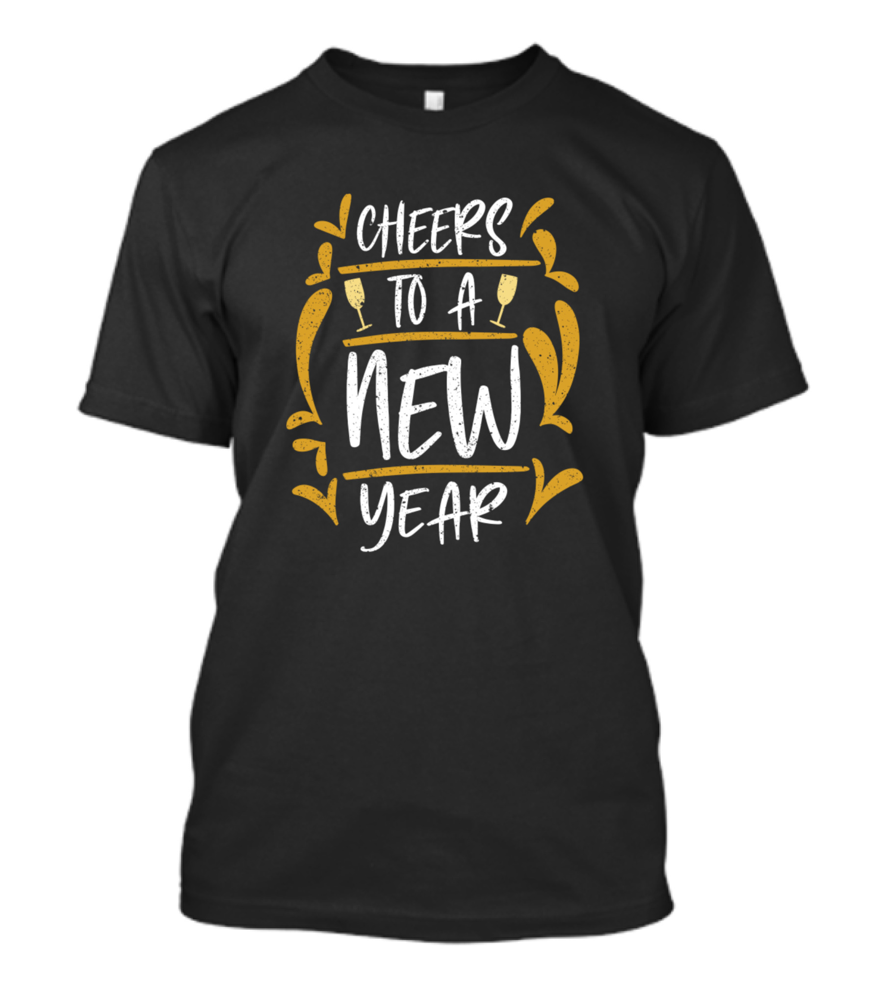 Cheers To A New Year Eve Cute Retro Holidays T-Shirt