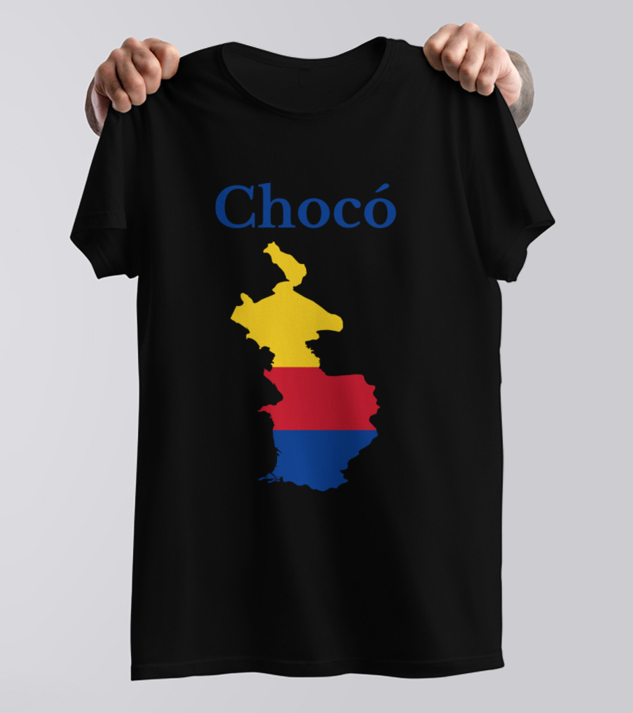 Chocó Colombia Map With National Colors T-Shirt