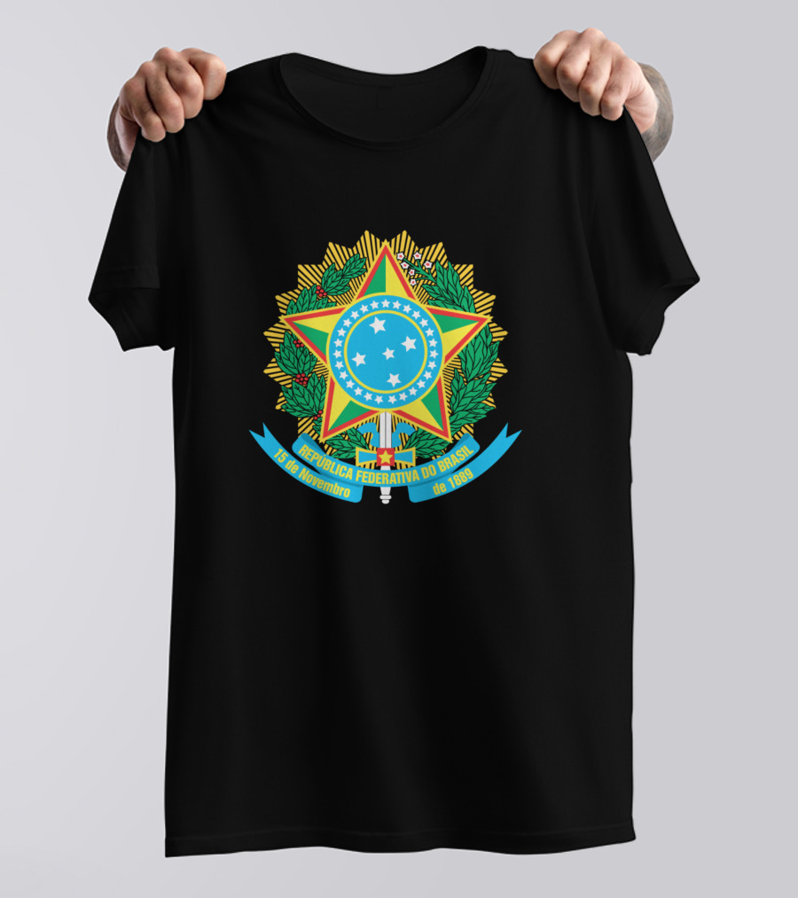 República Federativa Do Brasil 15 De Novembro De 1889 Coat Of Arms T-Shirt