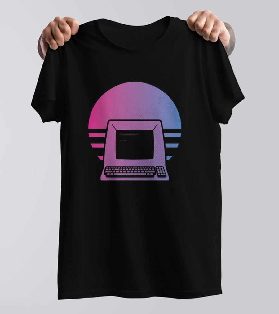 Retro Computer Nerd Vintage Vibes T-Shirt