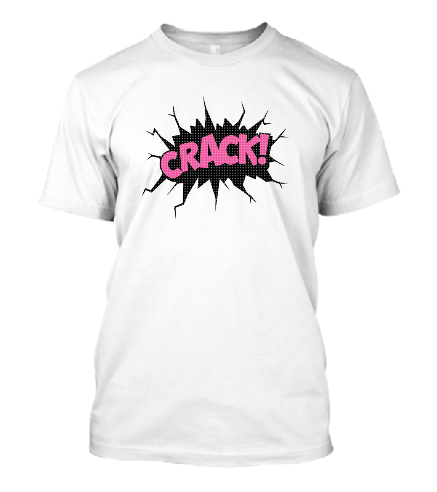 CRACK Comic Burst Style Explosion T-Shirt