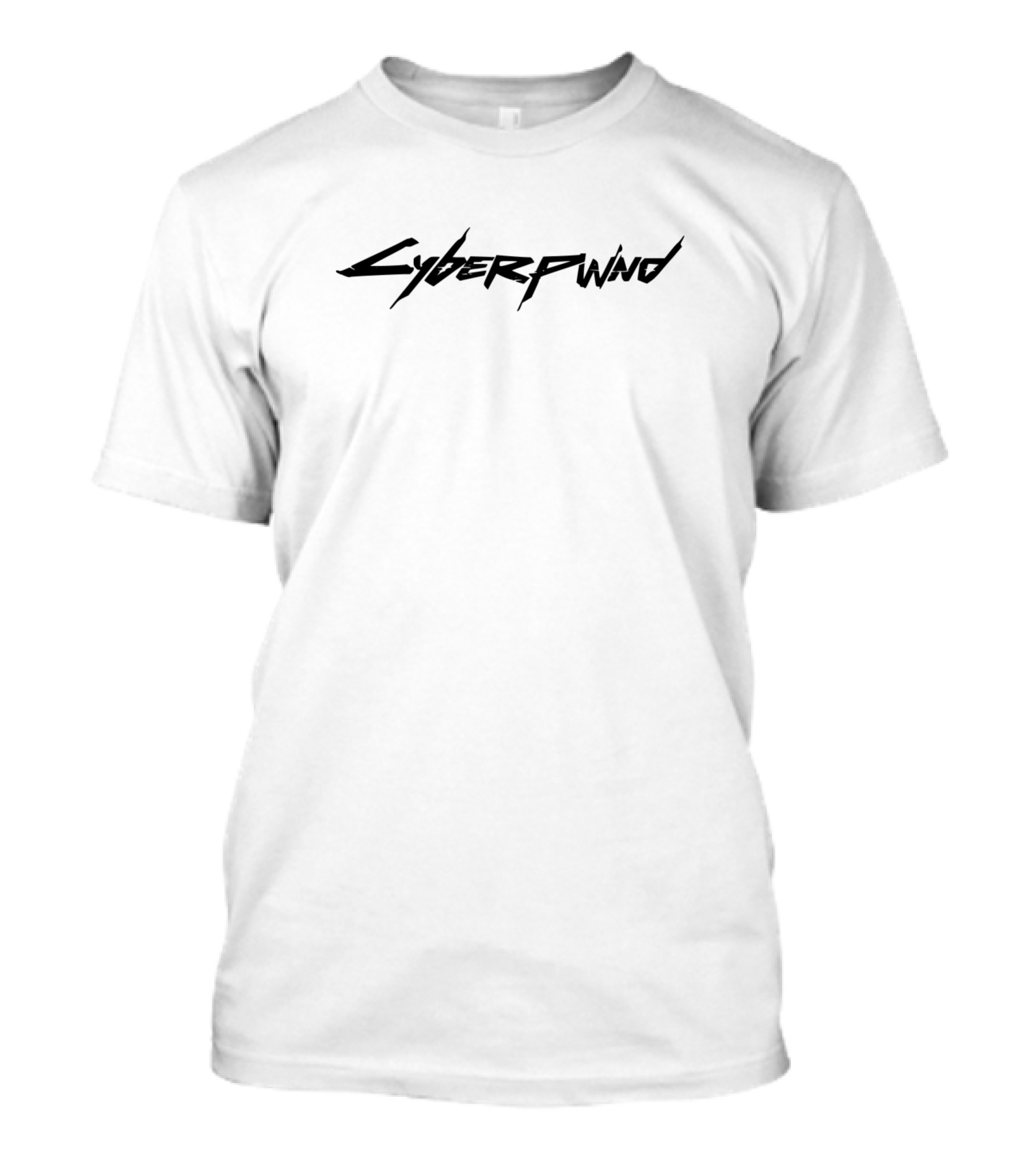 Cyberpwnd Bold Futuristic Text T-Shirt