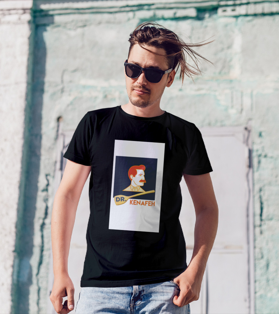 Dr. Kenafeh Chef Illustration Vintage Portrait T-Shirt