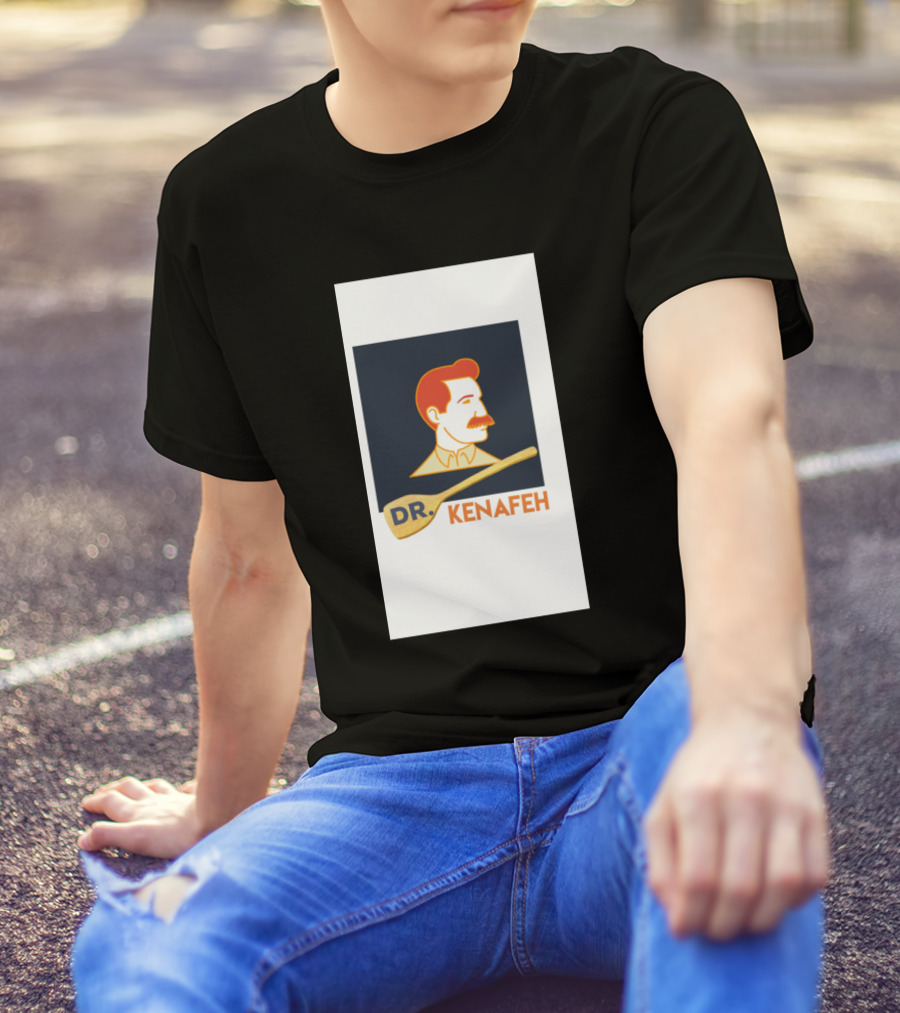 Dr. Kenafeh Chef Illustration Vintage Portrait T-Shirt