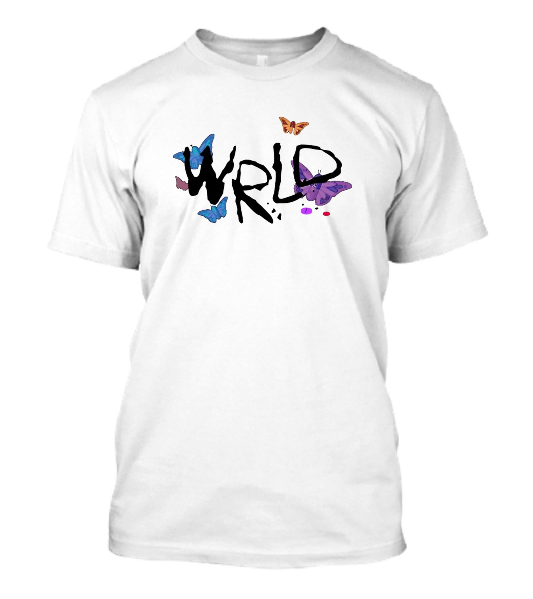 Druggerfly WRLD Funny 999 Remember Juice Butterflies T-Shirt