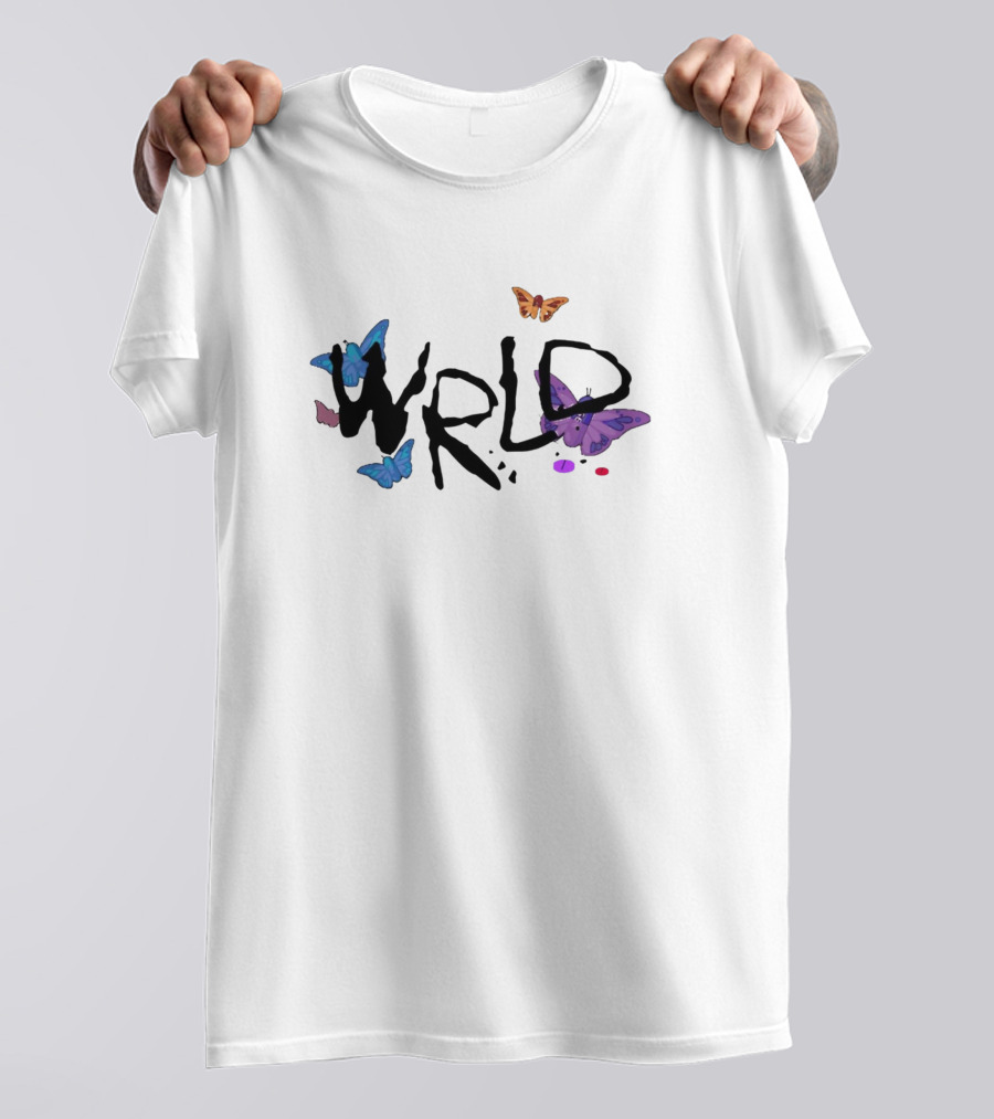 Druggerfly WRLD Funny 999 Remember Juice Butterflies T-Shirt