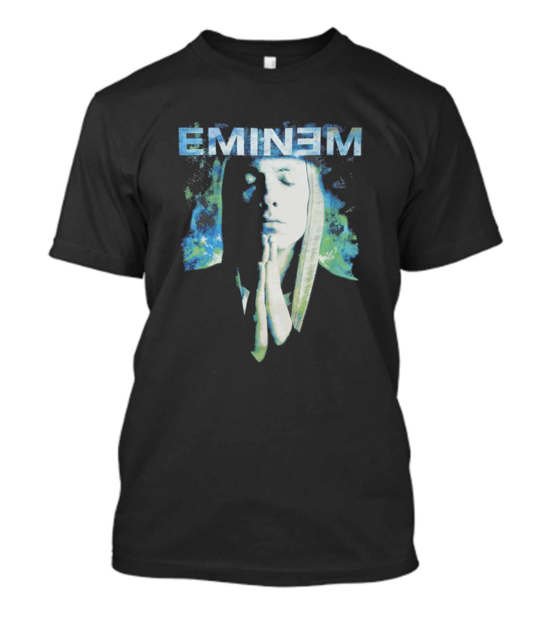 Eminem Praying Blue Green Aura T-Shirt