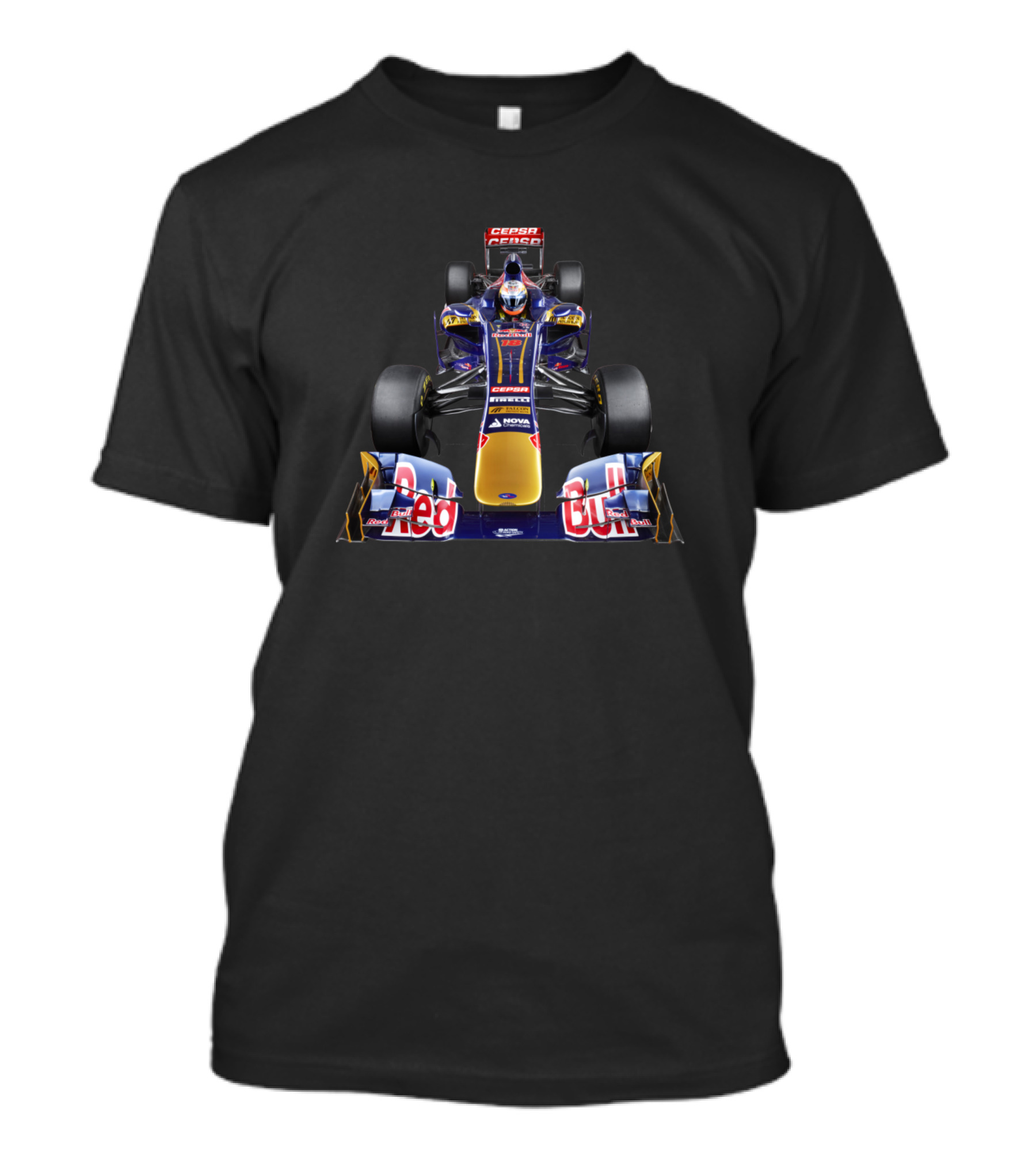 Red Bull Formula 1 Racing Car Front View T-Shirt