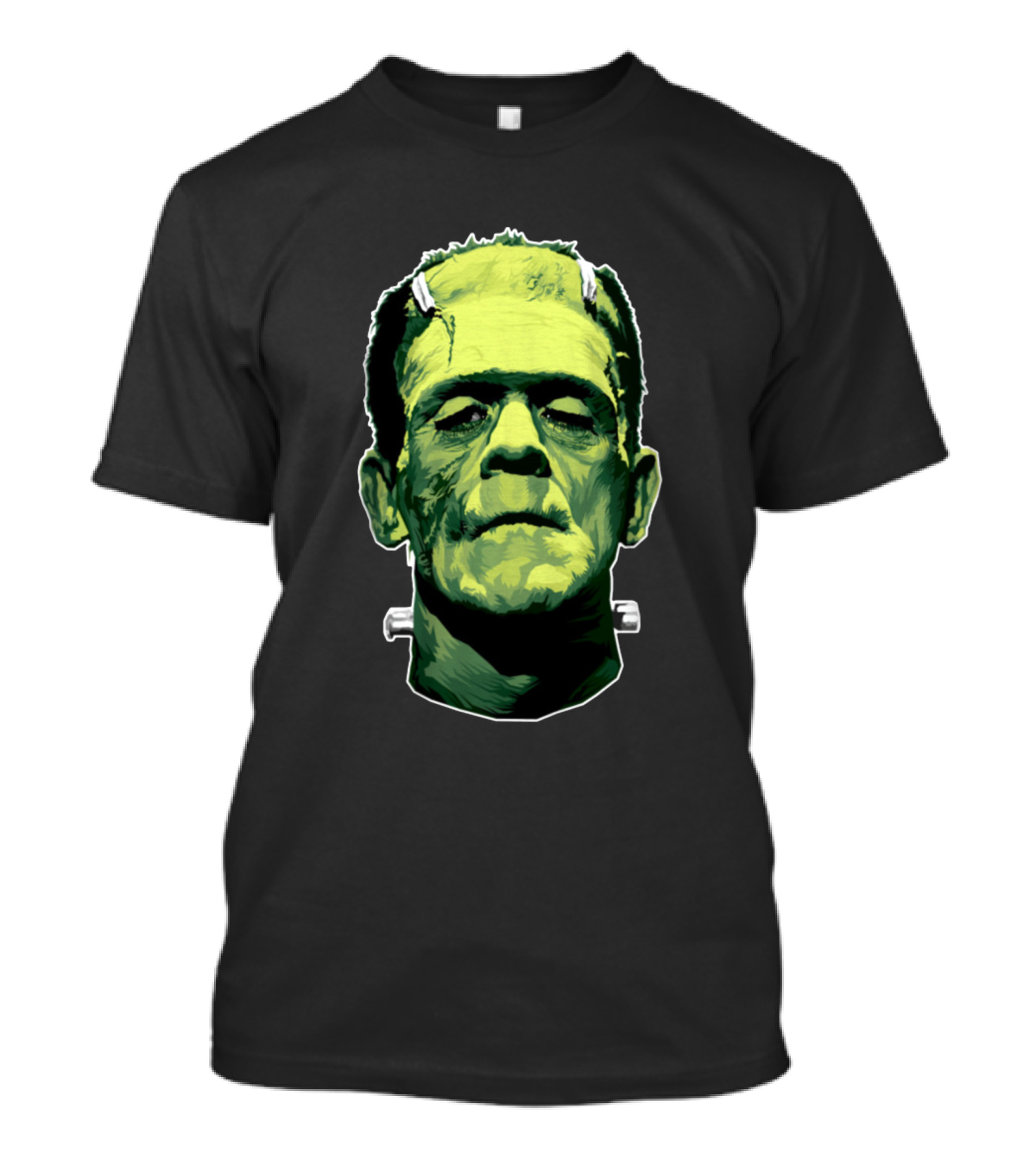 Frankenstein Face Iconic Horror Movies Fans Classic Monster T-Shirt