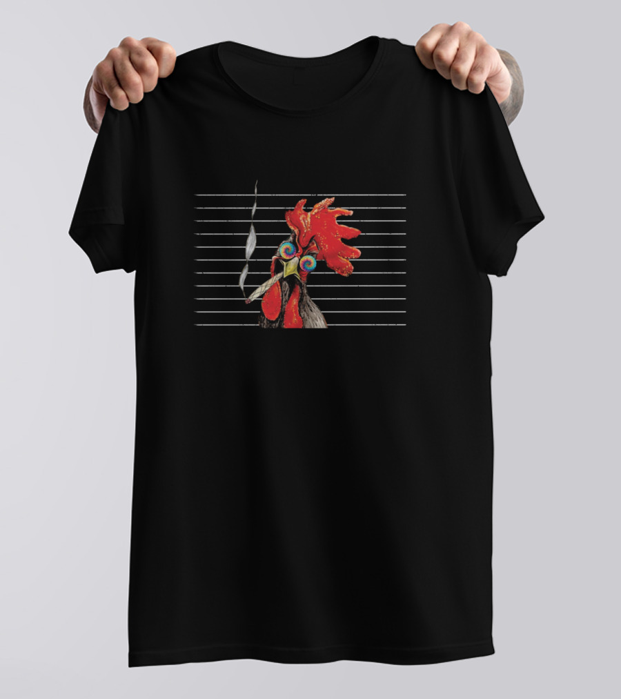 Freshly Baked Chicken Funny Rooster Smoking Humor T-Shirt