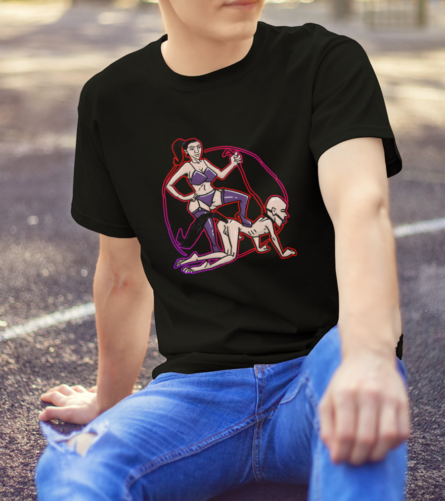 Good Boy With Outline Anime Style Fantasy T-Shirt