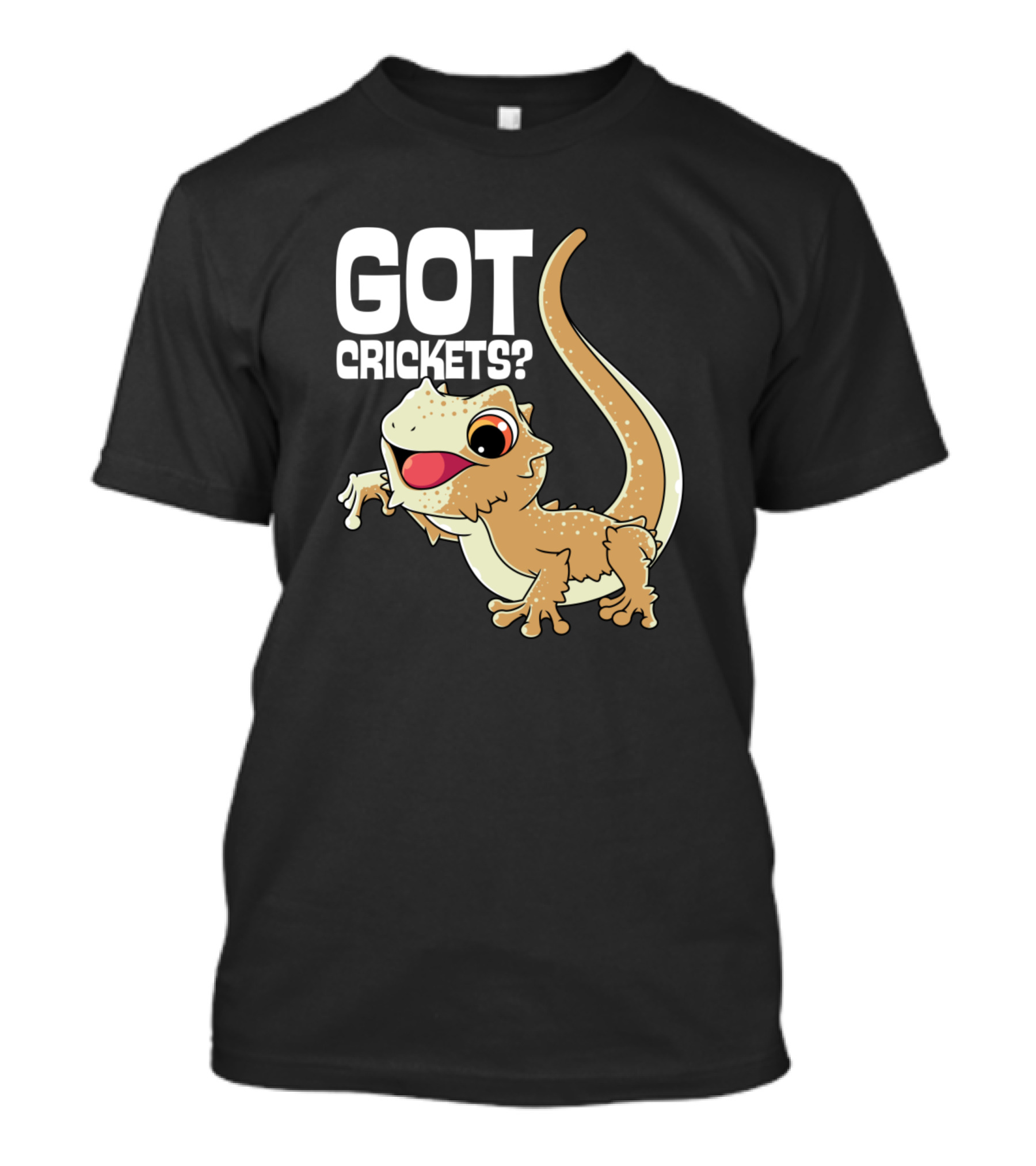 Got Crickets Cute Bearded Dragon T-Shirt
