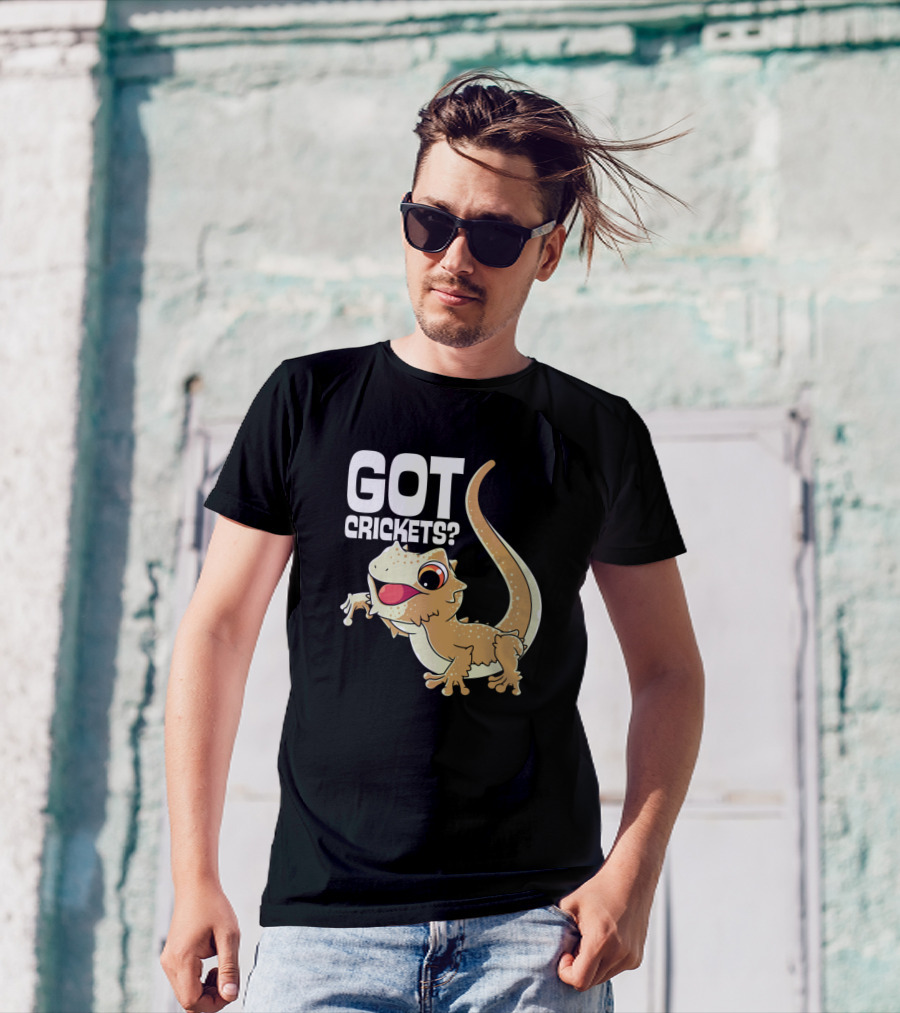 Got Crickets Cute Bearded Dragon T-Shirt