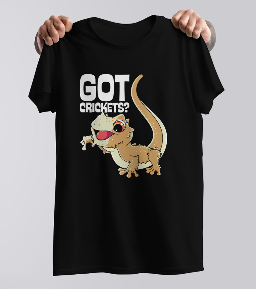 Got Crickets Cute Bearded Dragon T-Shirt