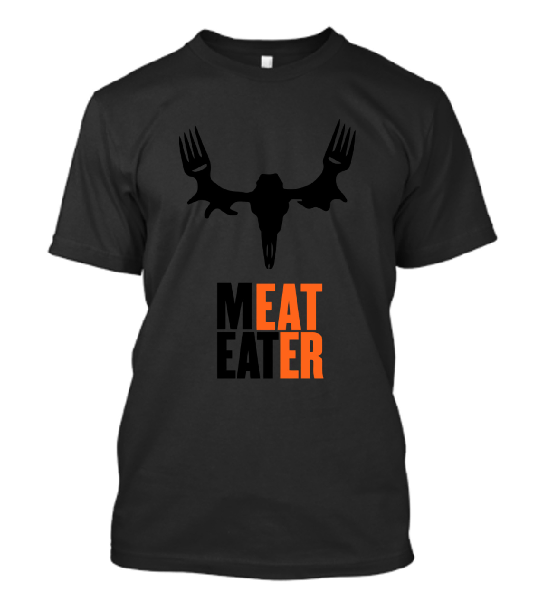 Meat Eater Fork Antlers Skull T-Shirt