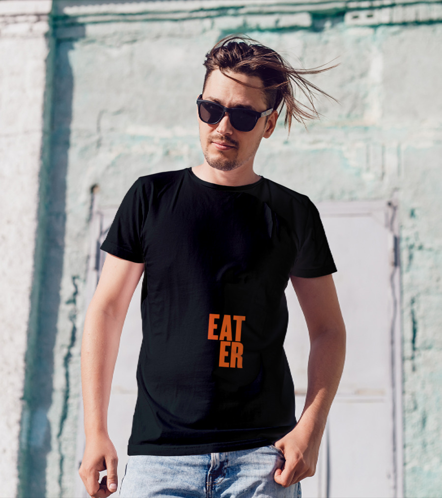 Meat Eater Fork Antlers Skull T-Shirt