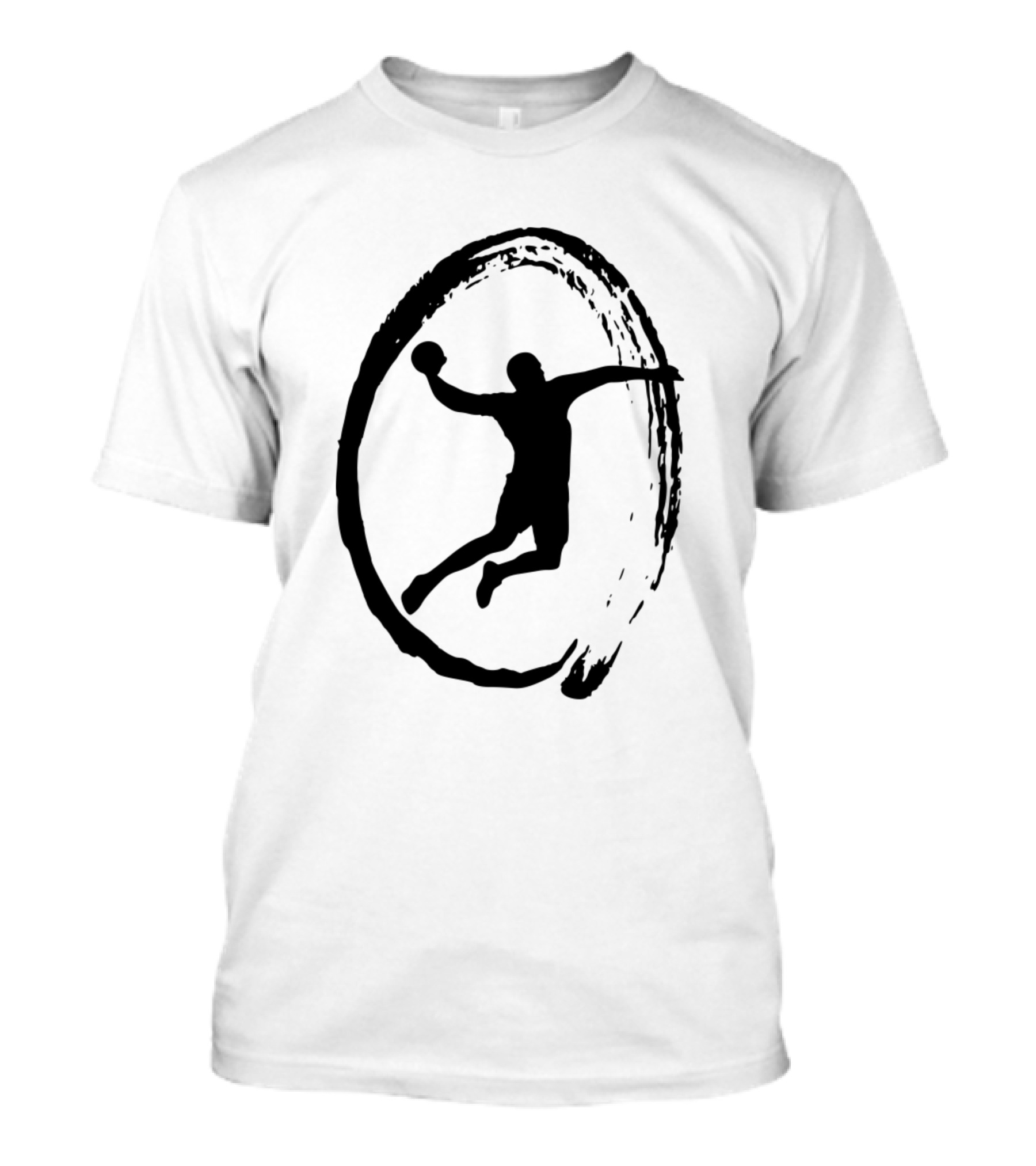Handball Silhouette Sport Player Coach Hobby T-Shirt