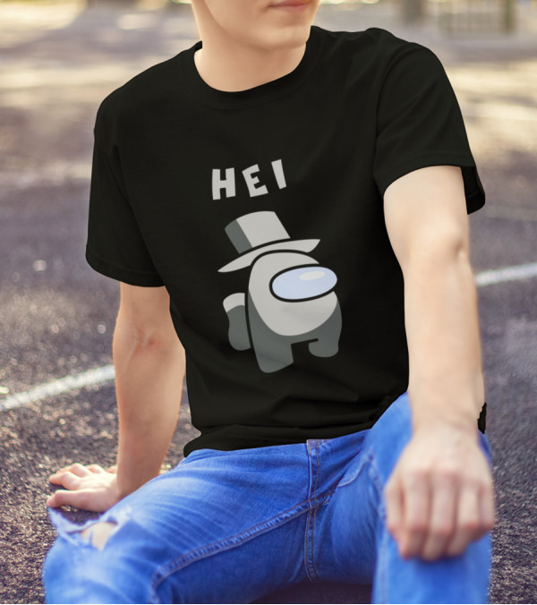Hei Among Us Character With Top Hat T-Shirt