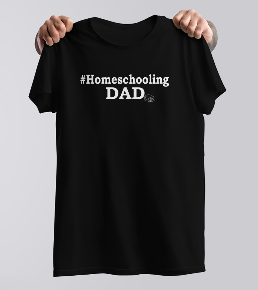 Homeschooling Dad Books Stack T-Shirt