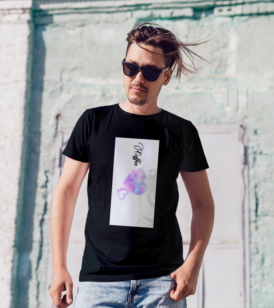 Coffee Heart Galaxy T-Shirt