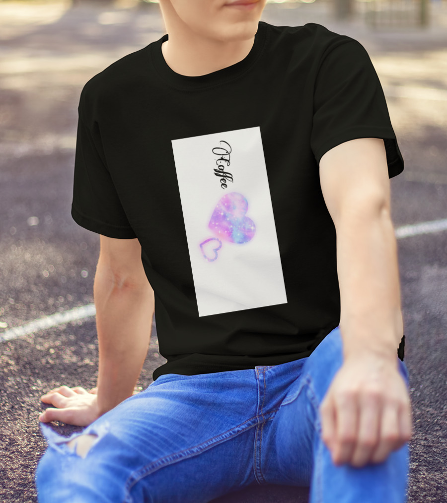 Coffee Heart Galaxy T-Shirt