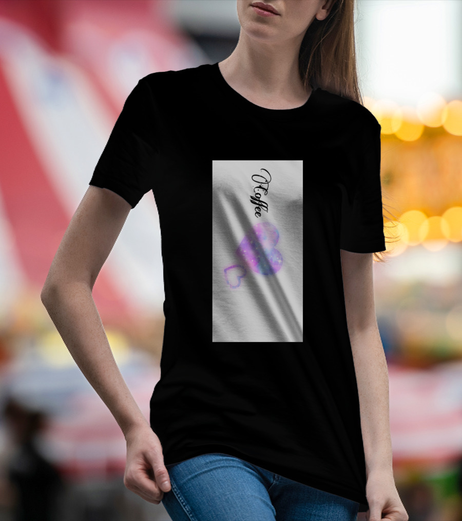 Coffee Heart Galaxy T-Shirt