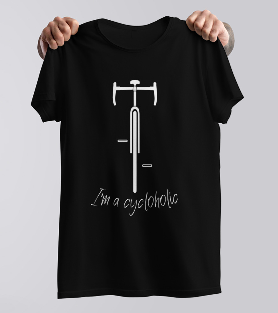 I'm A Cycloholic Racing Bike Front Minimalist T-Shirt