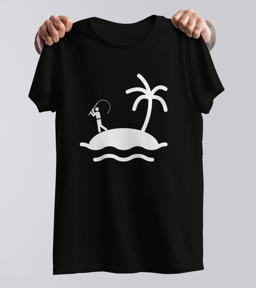 Island Fishing Palm Tree T-Shirt