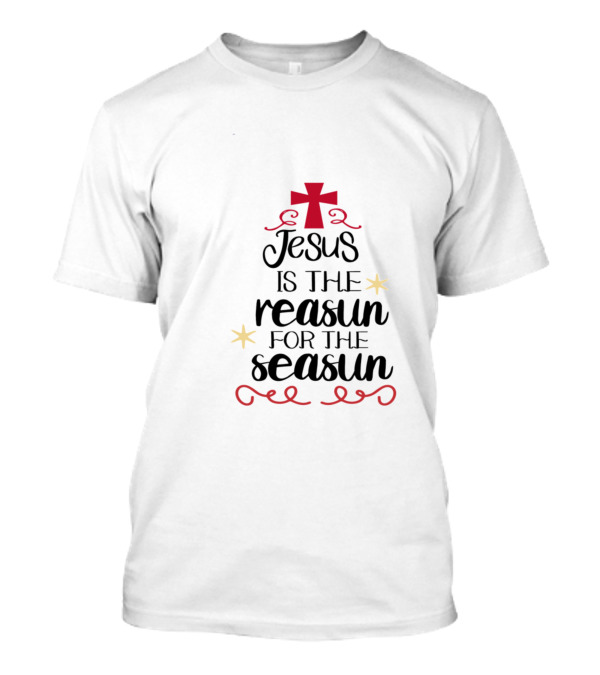Jesus Is The Reasun For The Seasun With Red Cross And Stars T-Shirt