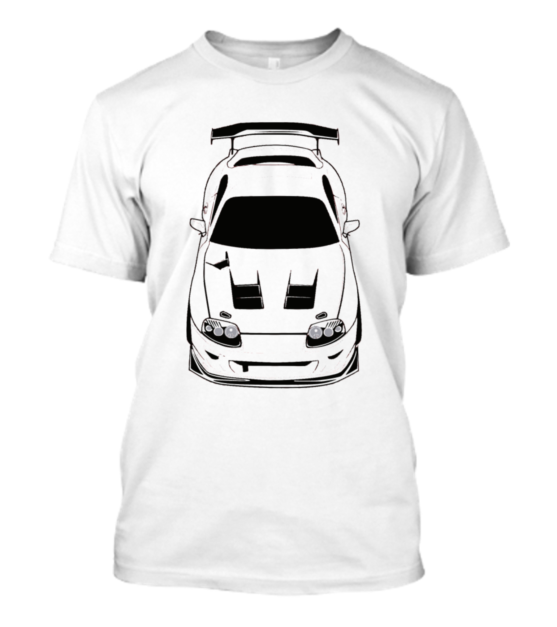 Jza80 Supra 2Jz Jdm Legend Iconic Front View T-Shirt