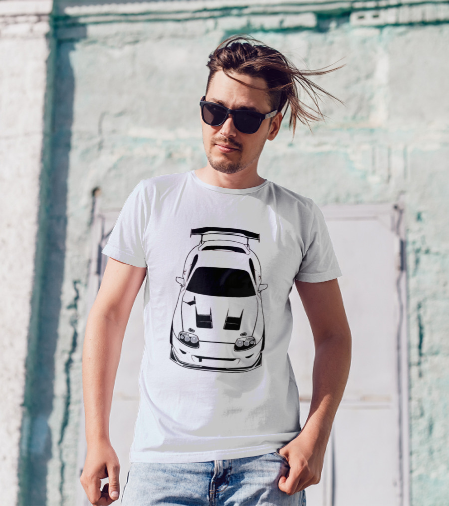 Jza80 Supra 2Jz Jdm Legend Iconic Front View T-Shirt