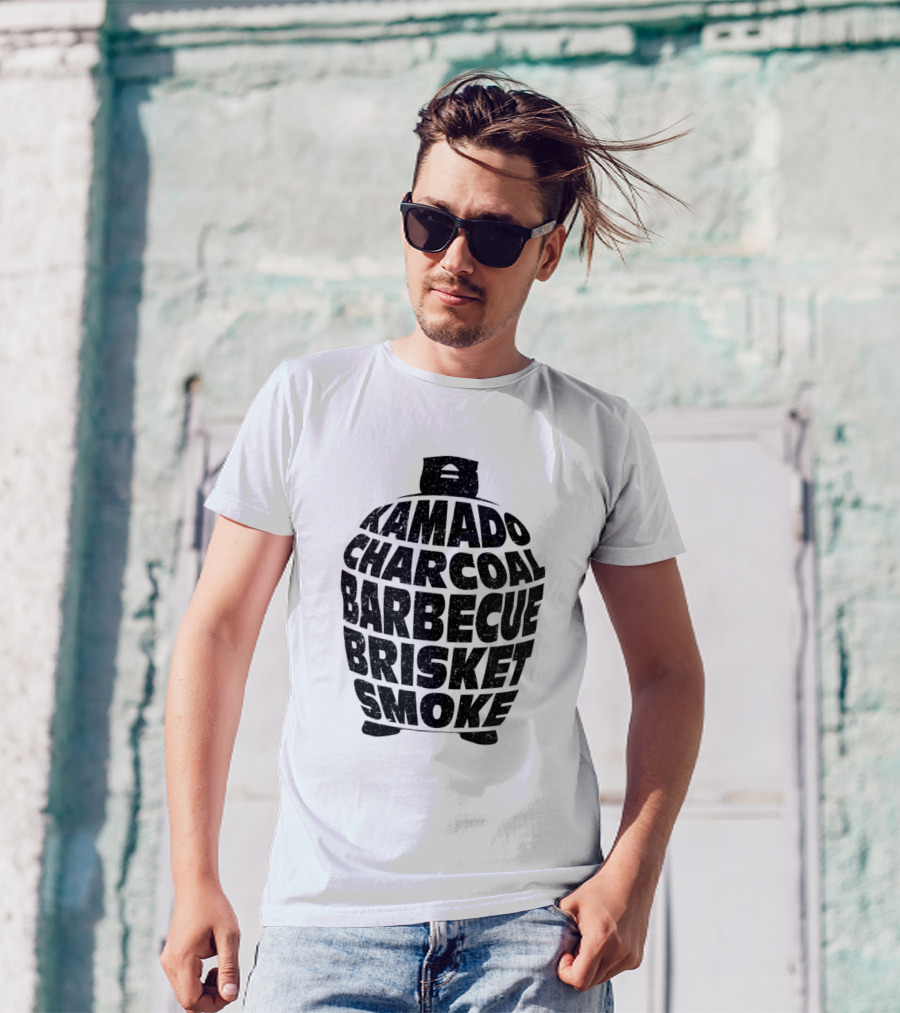 Kamado Charcoal Barbecue Brisket Smoke T-Shirt