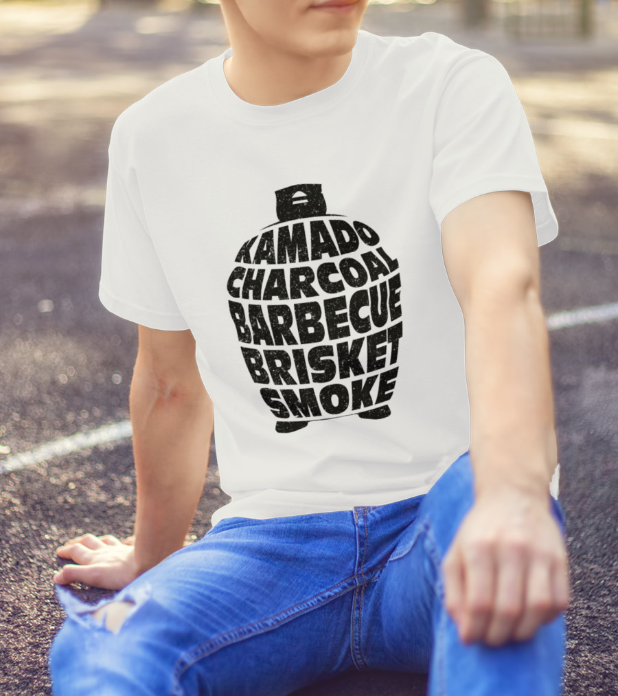 Kamado Charcoal Barbecue Brisket Smoke T-Shirt