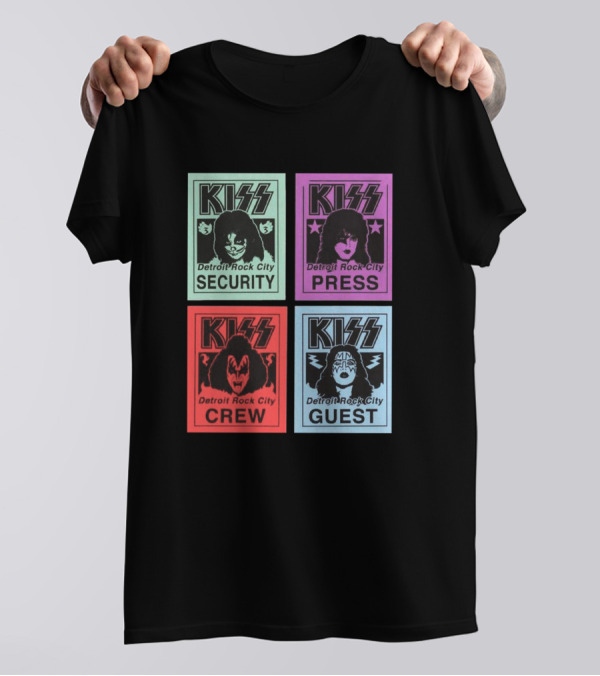 KISS Detroit Rock City Security Press Crew Guest T-Shirt