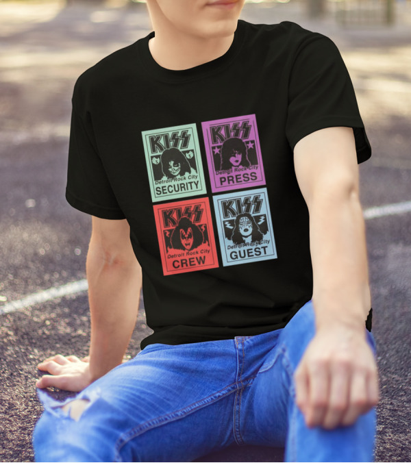 KISS Detroit Rock City Security Press Crew Guest T-Shirt