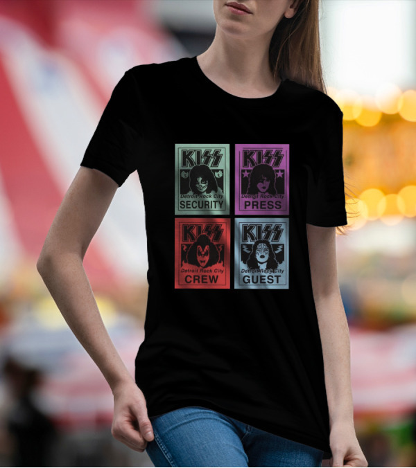 KISS Detroit Rock City Security Press Crew Guest T-Shirt