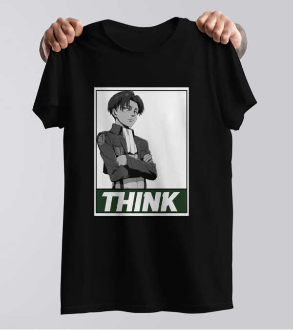 Levi Think Manga Character T-Shirt