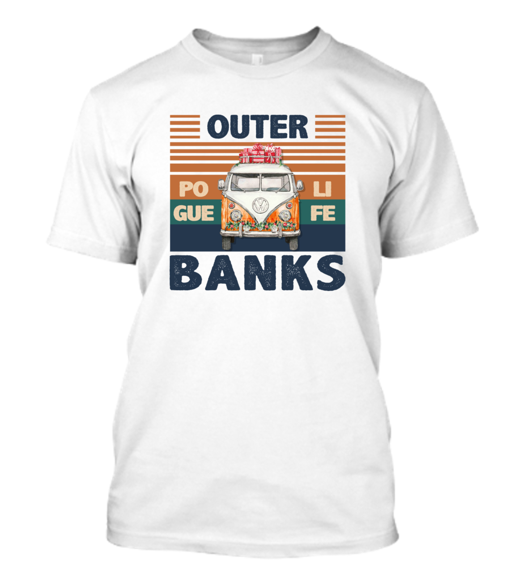 Outer Banks Pogue Life Vintage Van Adventure T-Shirt