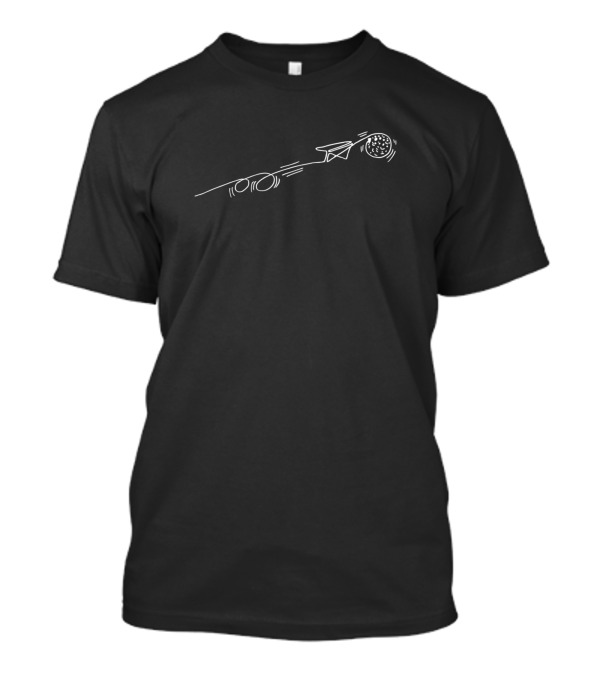 Paper Planes Flying Into Space Cosmic Journey T-Shirt