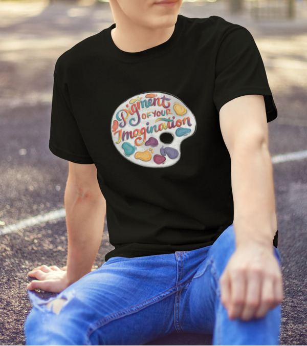 Pigment Of Your Imagination Colorful Paint Palette T-Shirt